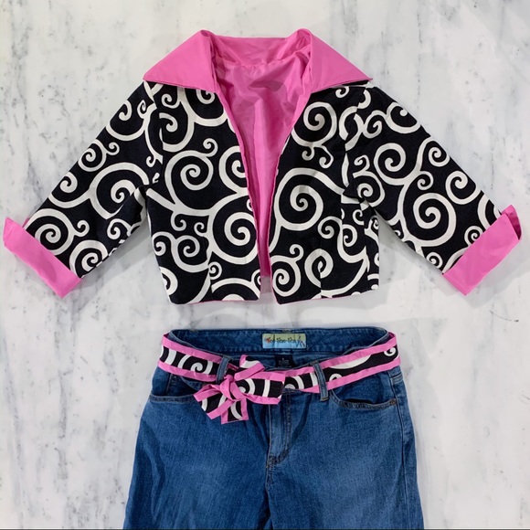 Cropped Jacket and Pants Two Piece Matching Set - Picture 2 of 8